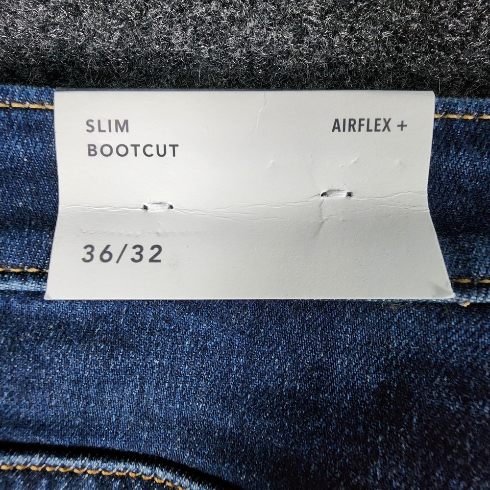 NWT American Eagle Slim Bootcut Airflex + Stretch Blue Jeans Mens Size 36x32 - Picture 6 of 13